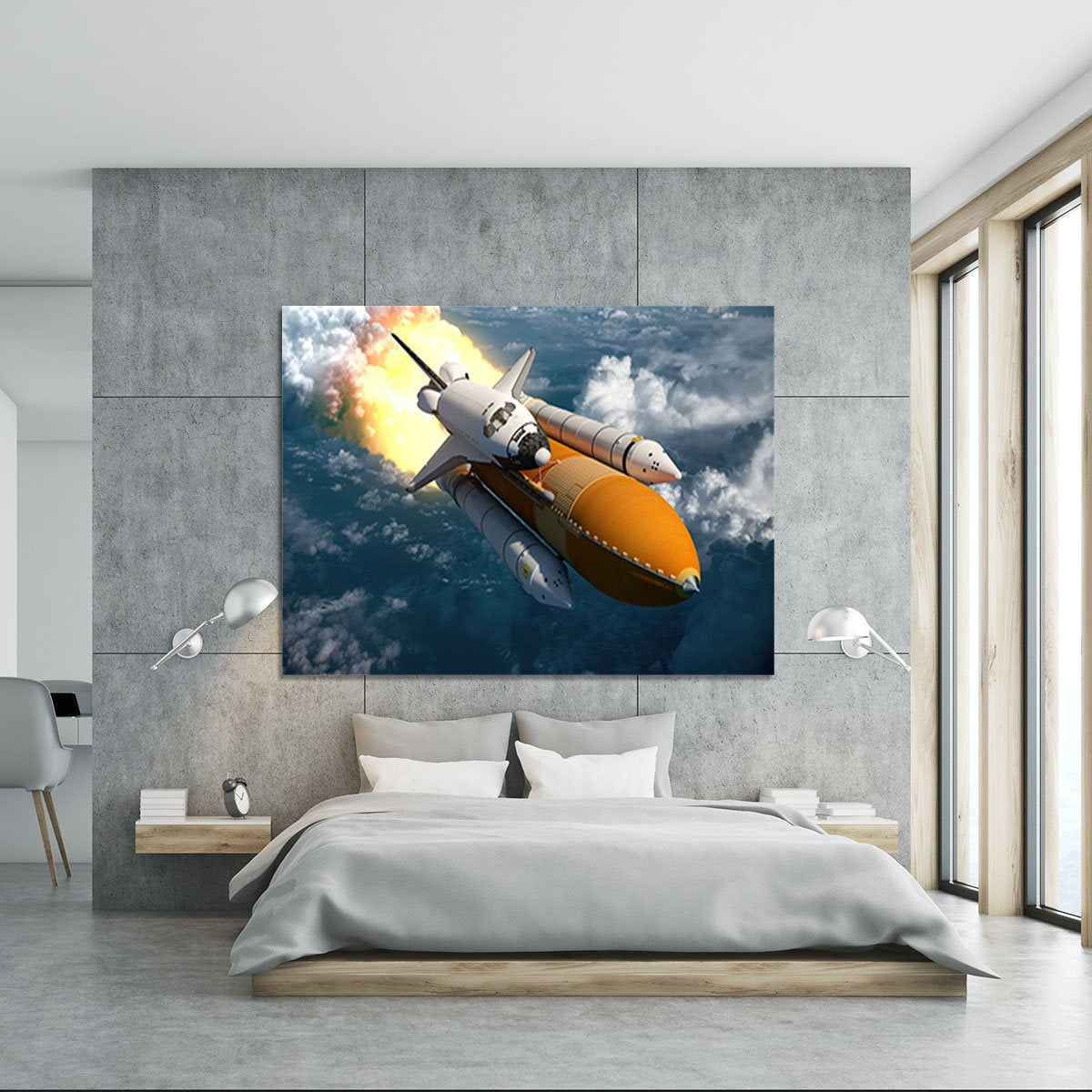 Space Shuttle Lift Off Canvas Print or Poster