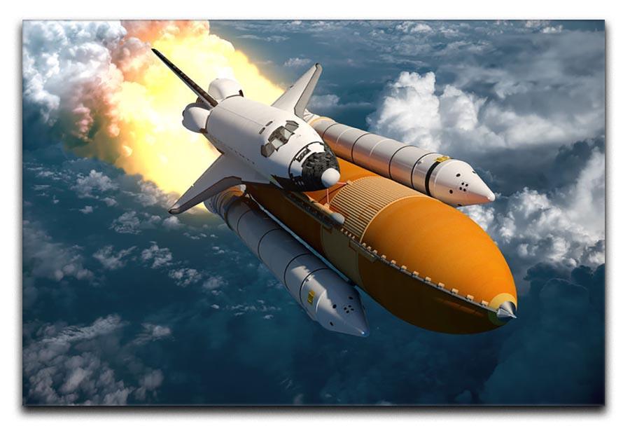 Space Shuttle Lift Off Canvas Print or Poster  - Canvas Art Rocks - 1