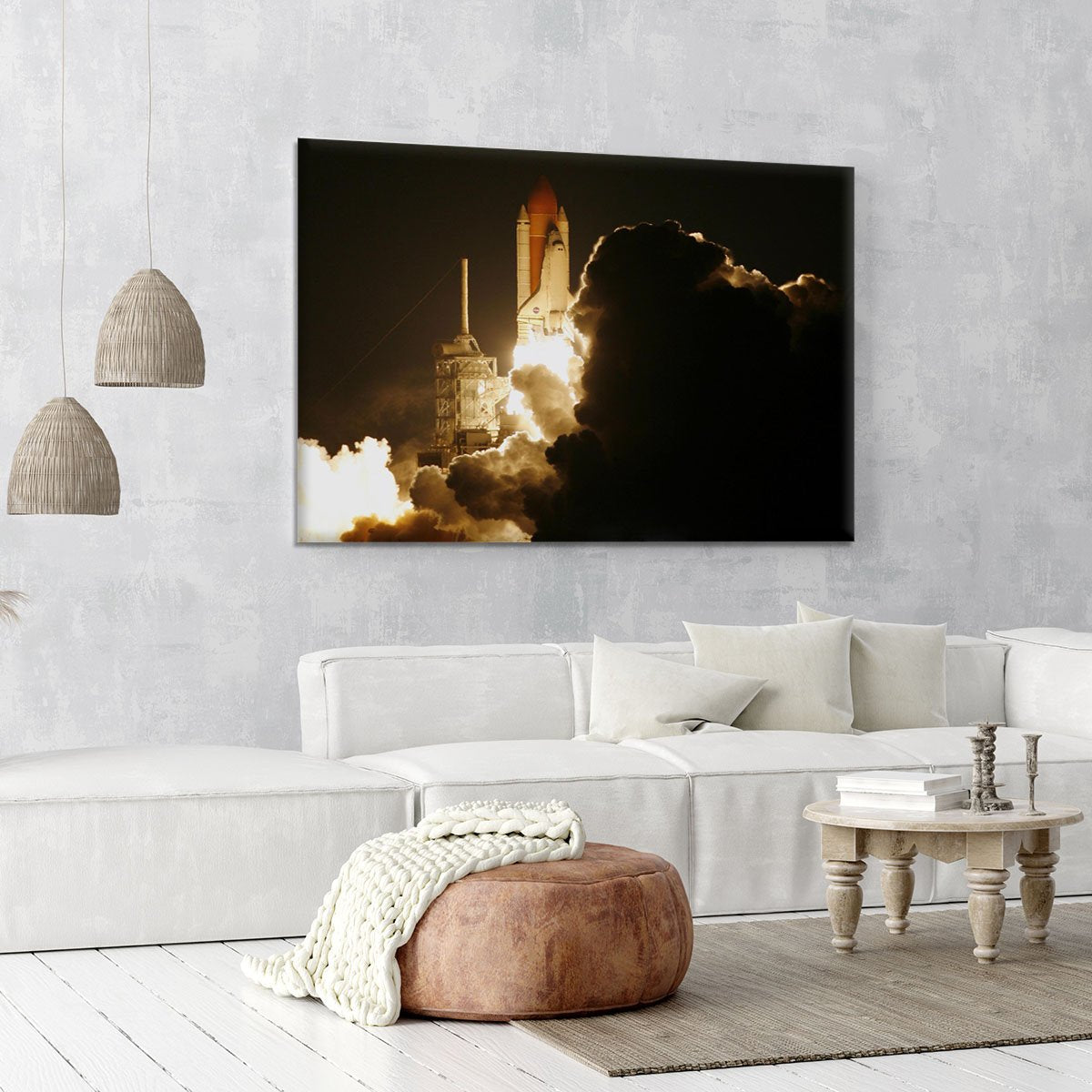 Space Shuttle Take Off Canvas Print or Poster