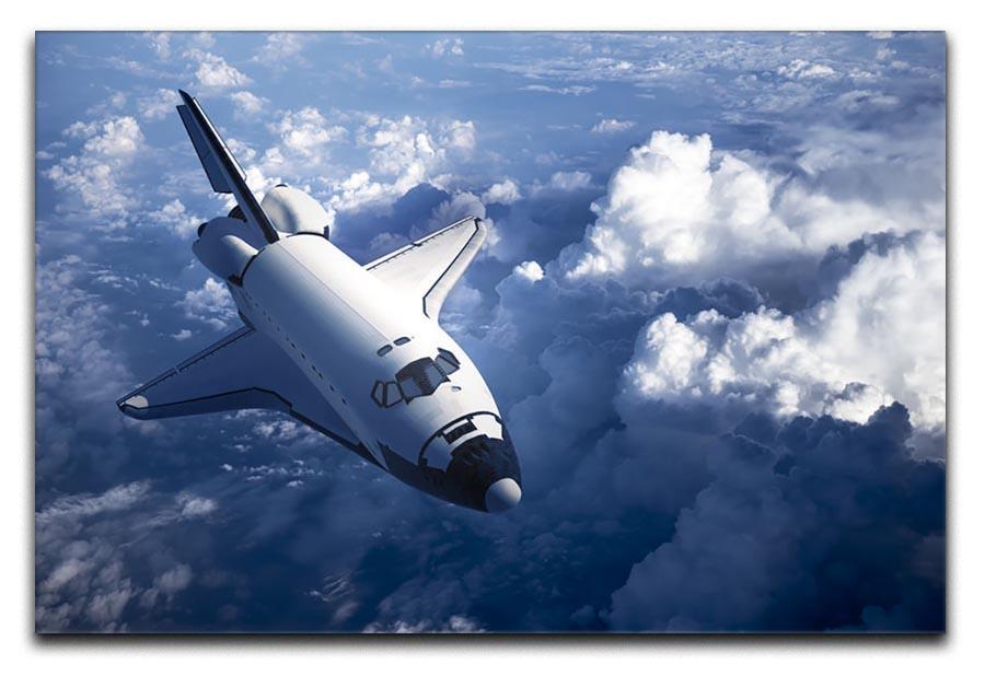 Space Shuttle in the Clouds Canvas Print or Poster  - Canvas Art Rocks - 1