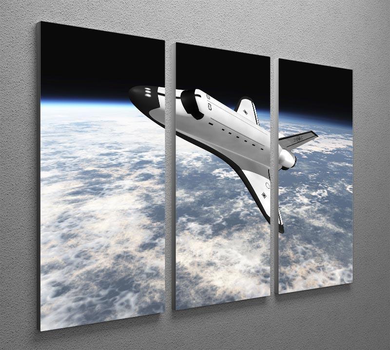 Space Shuttle leaving earth 3 Split Panel Canvas Print - Canvas Art Rocks - 2