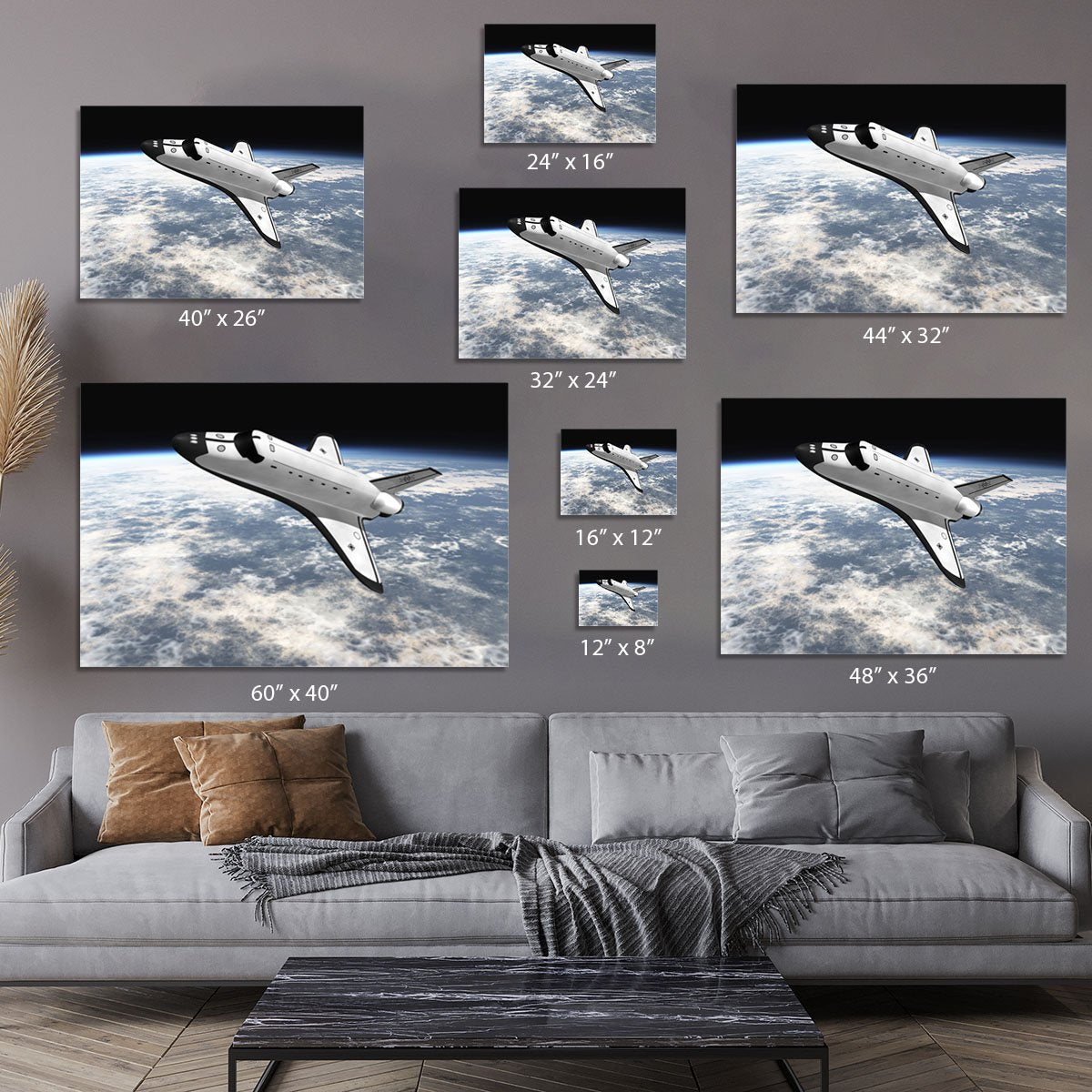 Space Shuttle leaving earth Canvas Print or Poster