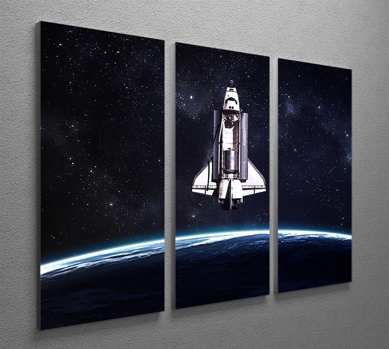 Space Shuttle on a mission 3 Split Panel Canvas Print - Canvas Art Rocks - 2