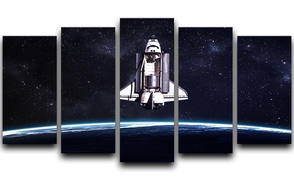 Space Shuttle on a mission 5 Split Panel Canvas  - Canvas Art Rocks - 1