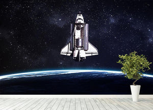 Space Shuttle on a mission Wall Mural Wallpaper - Canvas Art Rocks - 4
