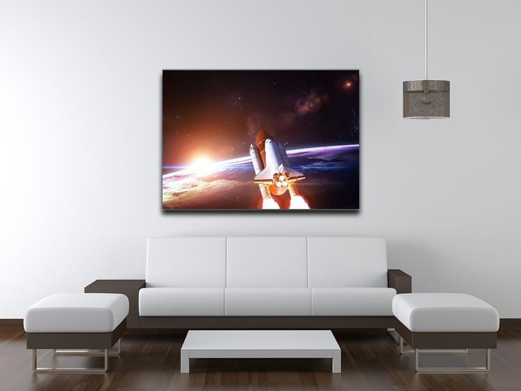 Space Shuttle over the Earth Canvas Print or Poster - Canvas Art Rocks - 4