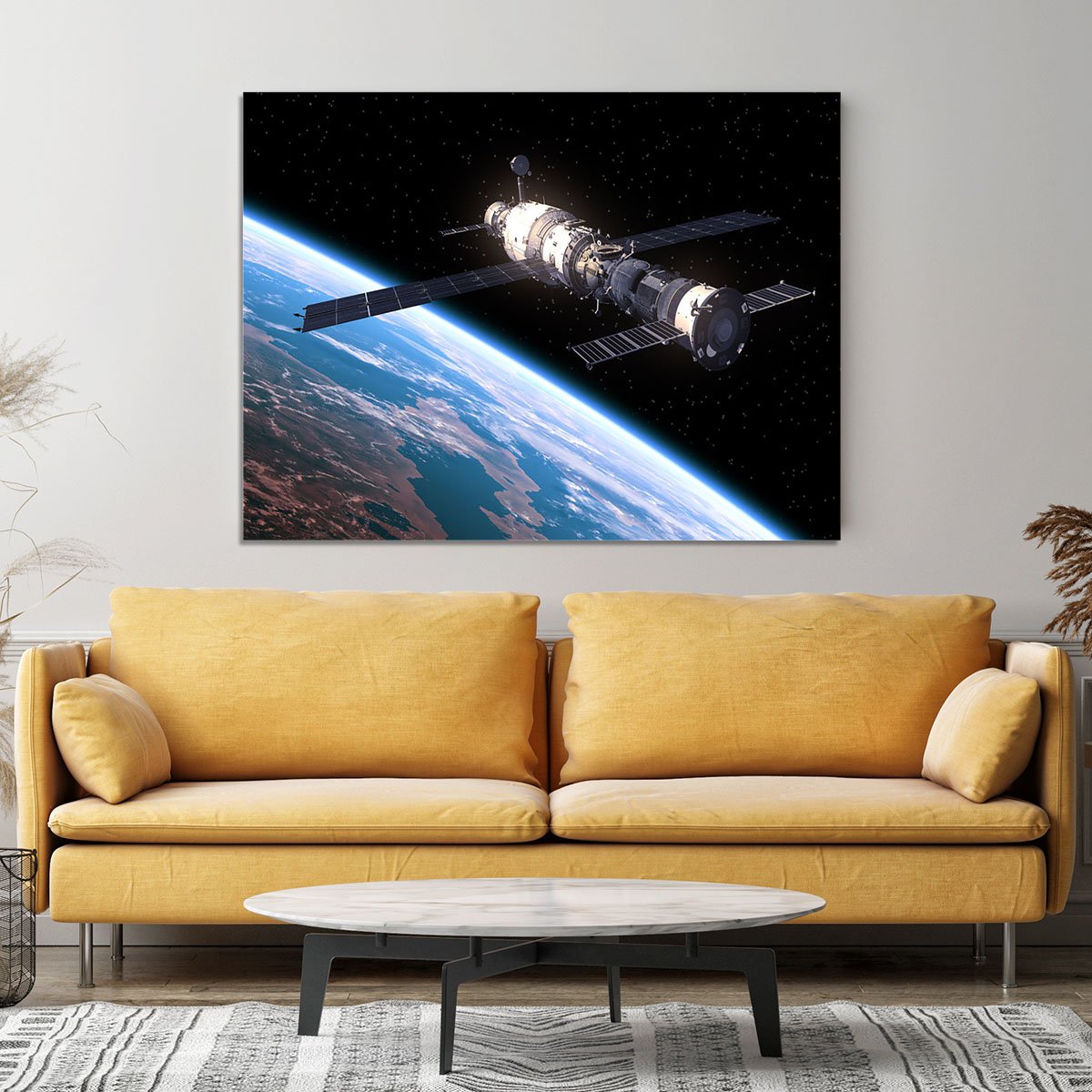 Space Station In Space Canvas Print or Poster