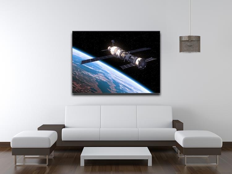 Space Station In Space Canvas Print or Poster - Canvas Art Rocks - 4