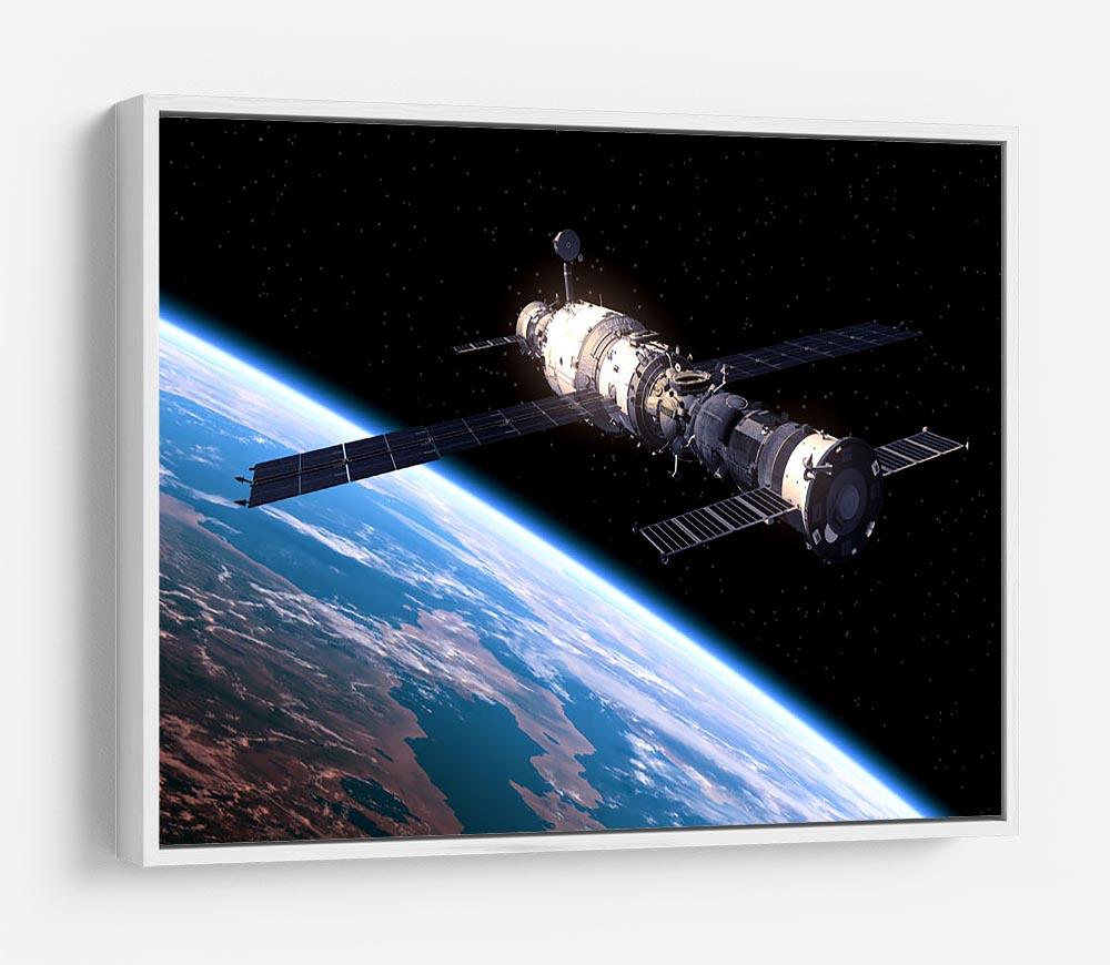 Space Station In Space HD Metal Print