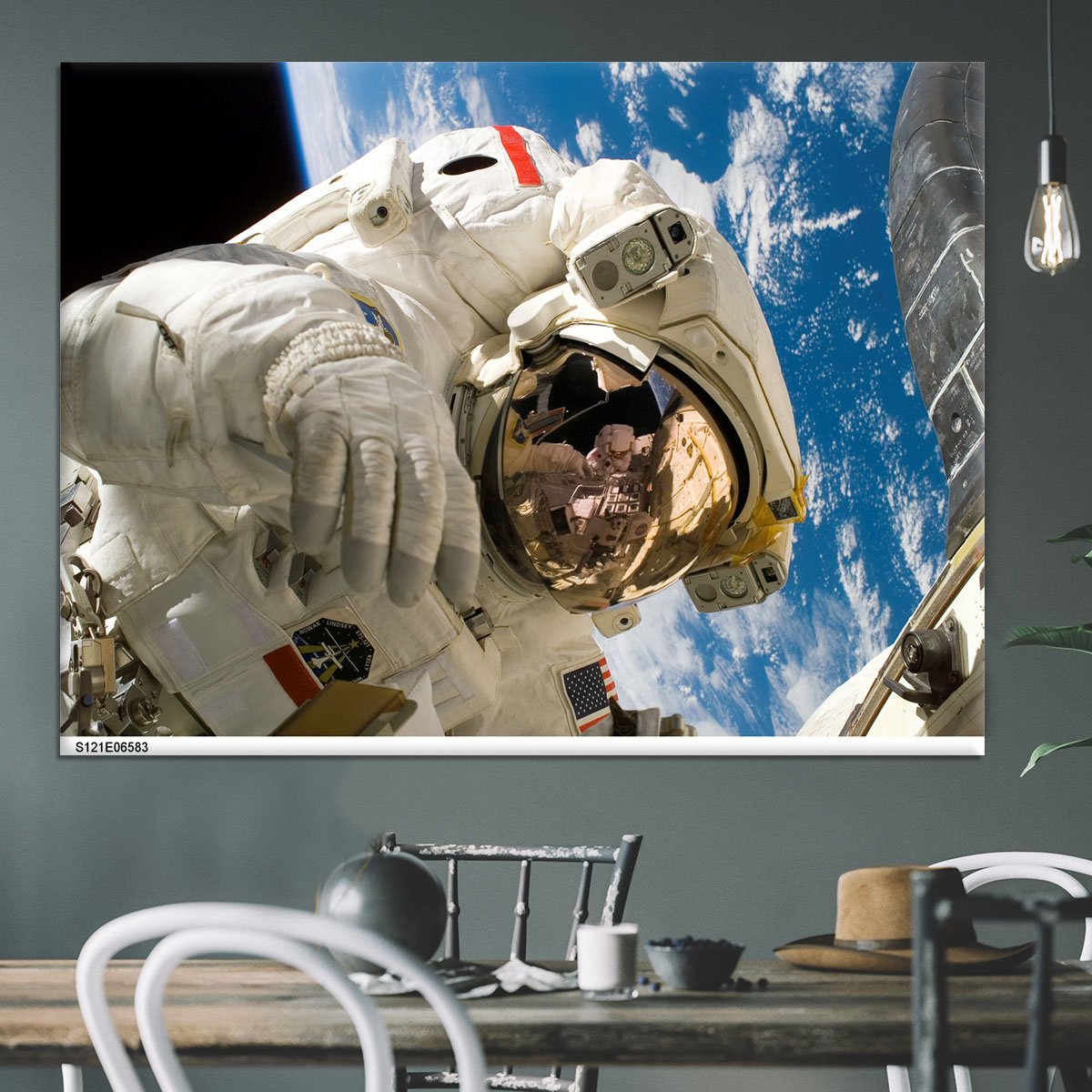Space Walk Close Up Canvas Print or Poster