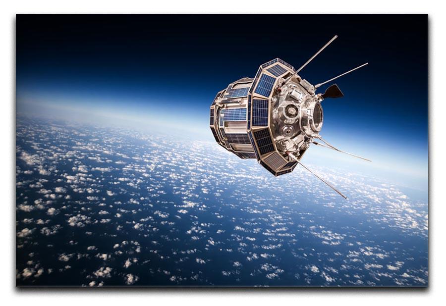 Space satellite orbiting the earth Canvas Print or Poster  - Canvas Art Rocks - 1