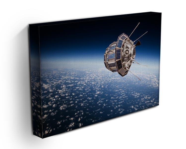 Space satellite orbiting the earth Canvas Print or Poster - Canvas Art Rocks - 3