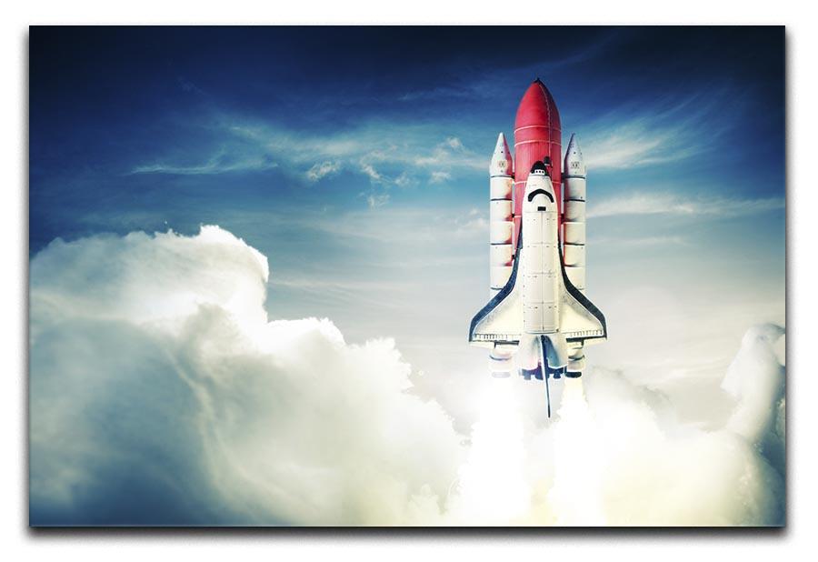 Space shuttle taking off on a mission Canvas Print or Poster  - Canvas Art Rocks - 1