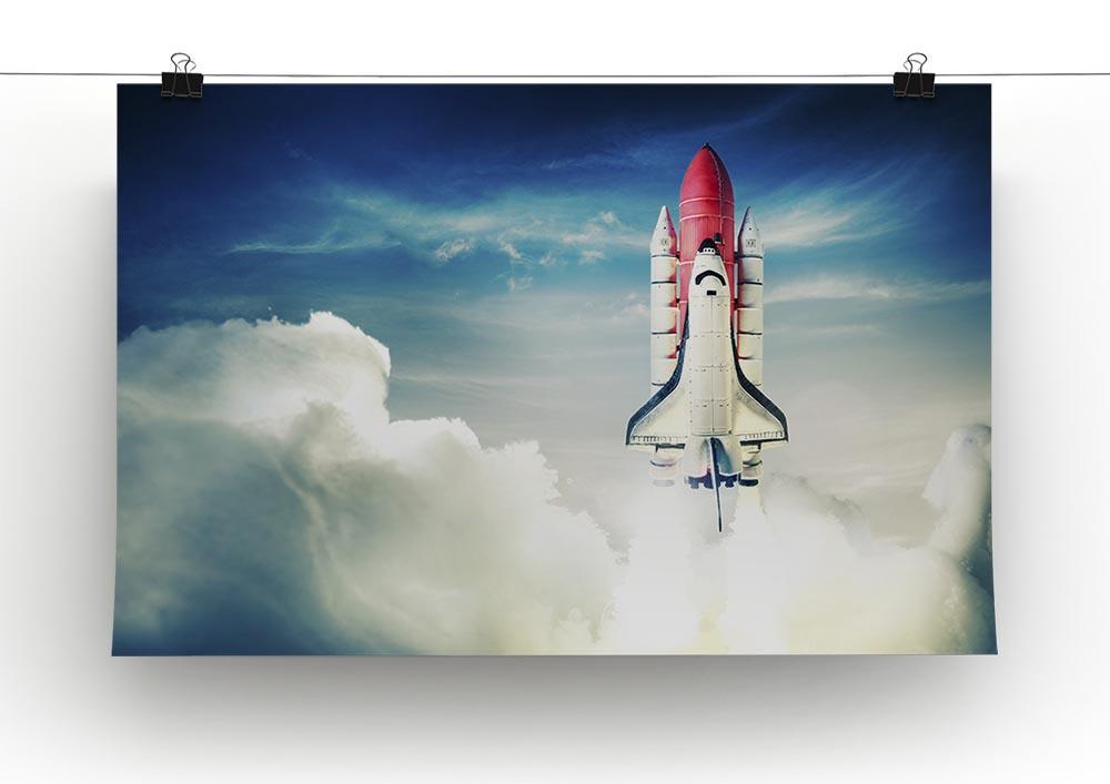 Space shuttle taking off on a mission Canvas Print or Poster - Canvas Art Rocks - 2
