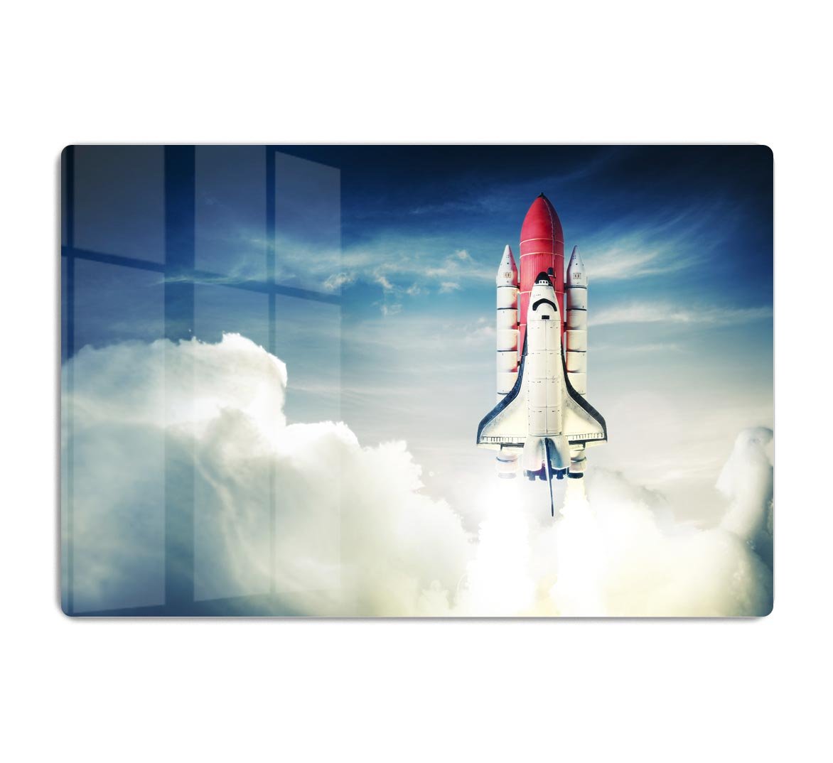 Space shuttle taking off on a mission HD Metal Print