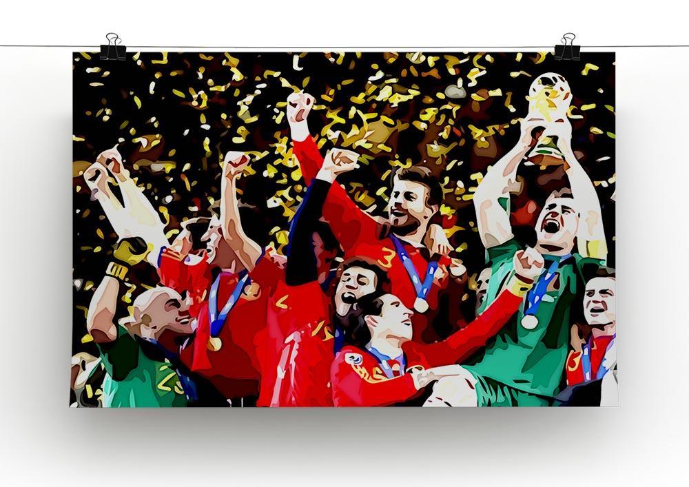 Spain World Cup Winners Canvas Print or Poster - Canvas Art Rocks - 2