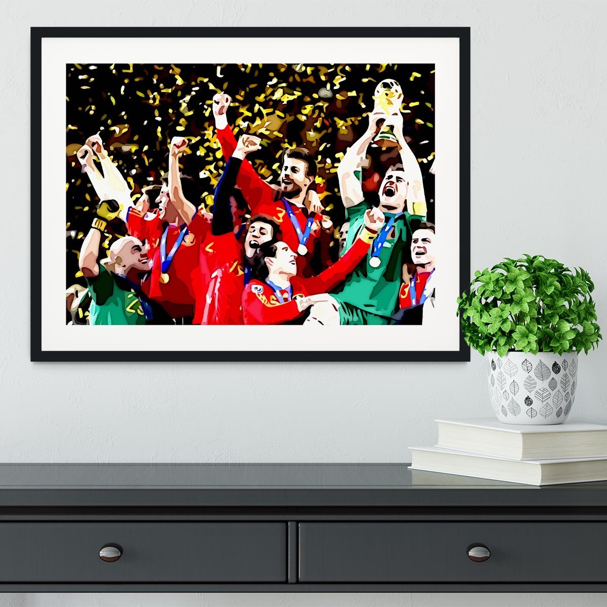 Spain World Cup Winners Framed Print - Canvas Art Rocks - 1