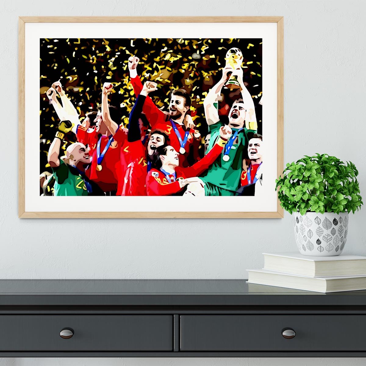 Spain World Cup Winners Framed Print - Canvas Art Rocks - 3