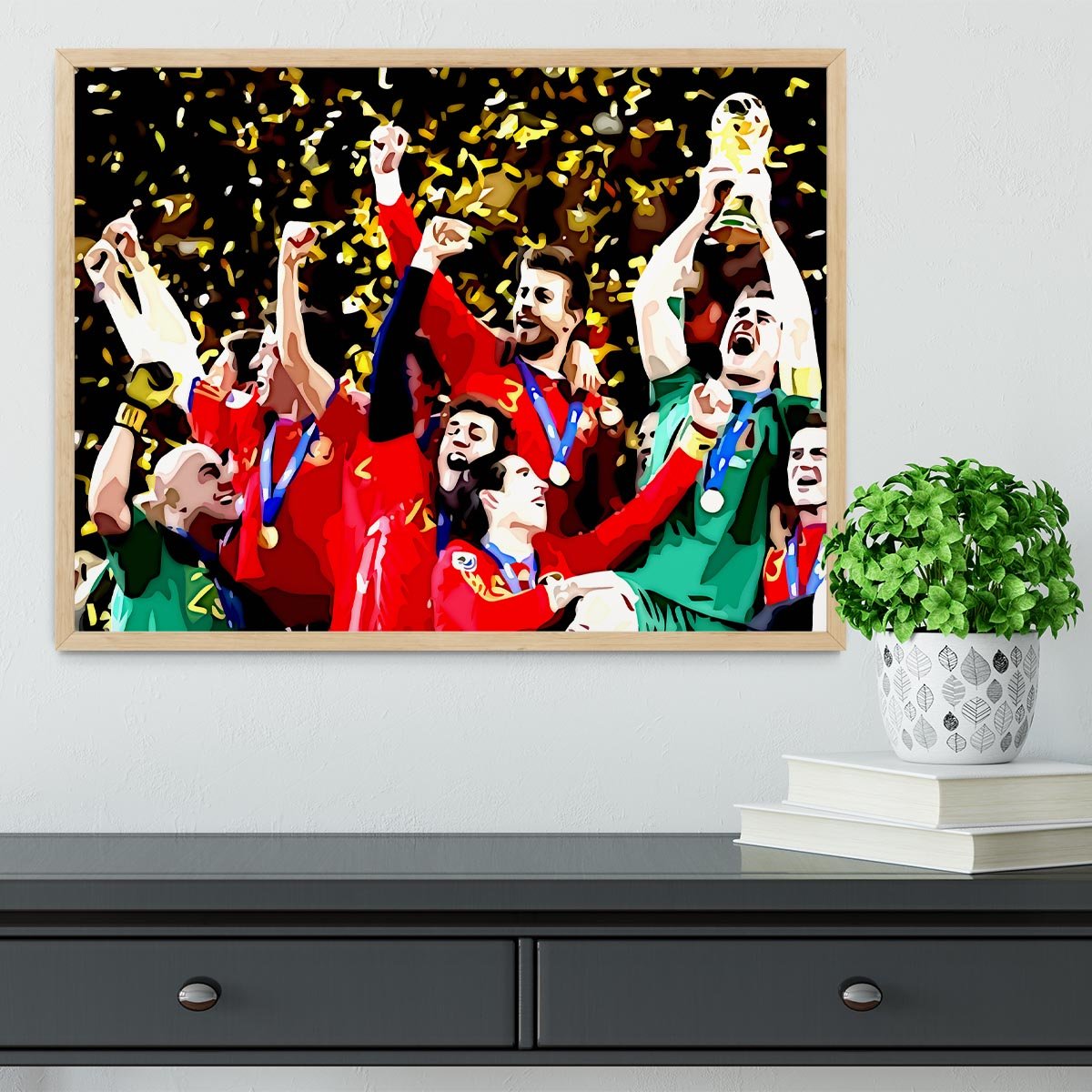 Spain World Cup Winners Framed Print - Canvas Art Rocks - 4