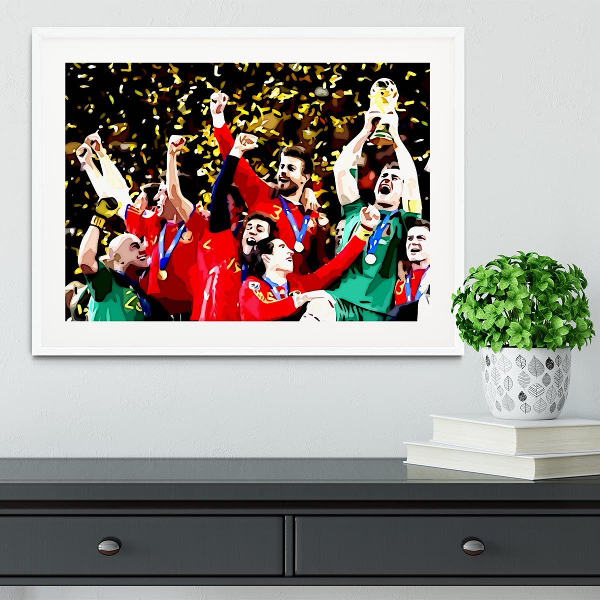 Spain World Cup Winners Framed Print - Canvas Art Rocks - 5