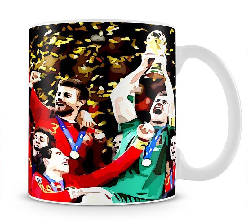 Spain World Cup Winners Mug - Canvas Art Rocks - 1