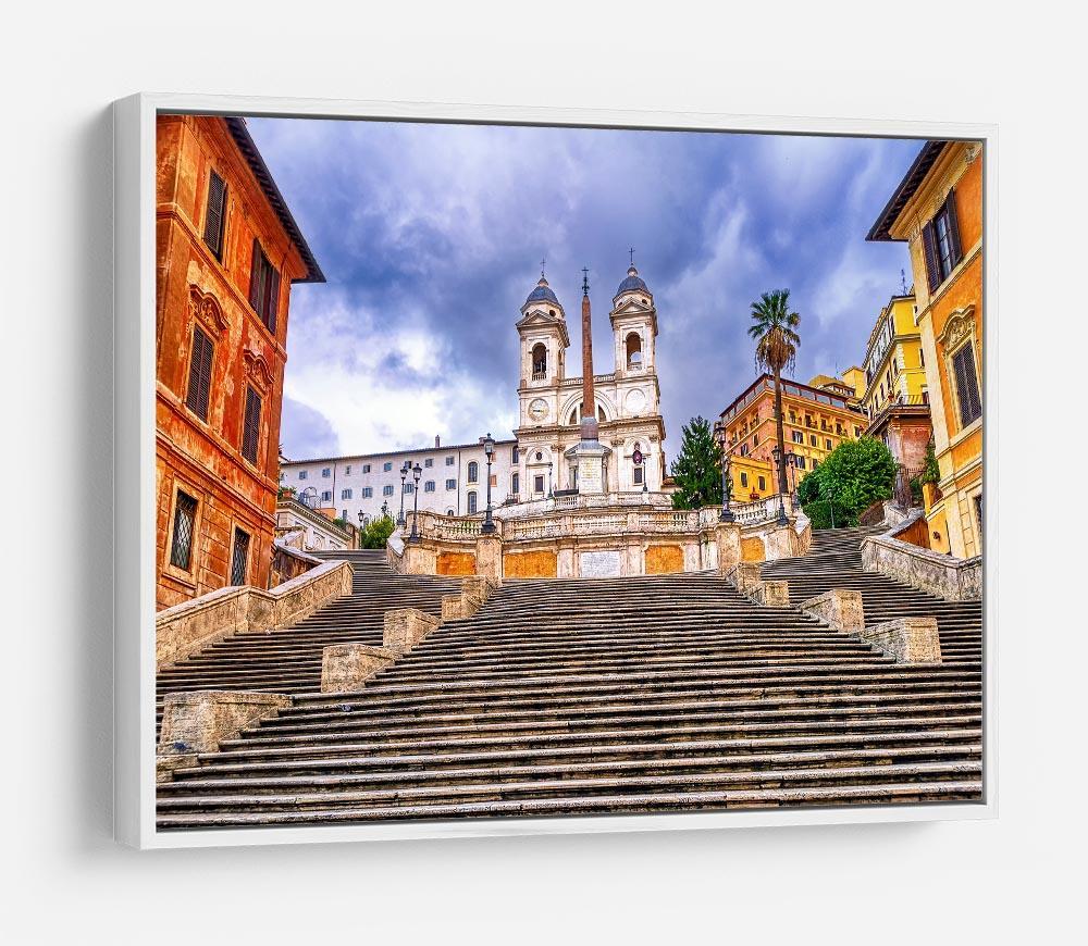 Spanish Steps and Trinita dei Monti church HD Metal Print