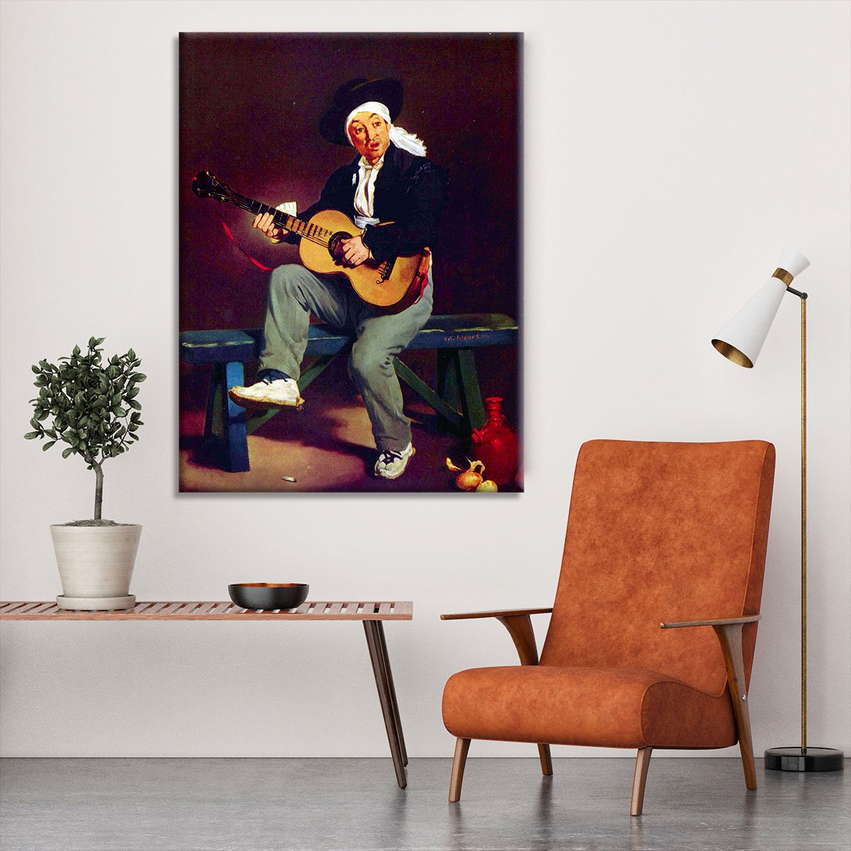 Spanish singer by Manet Canvas Print or Poster