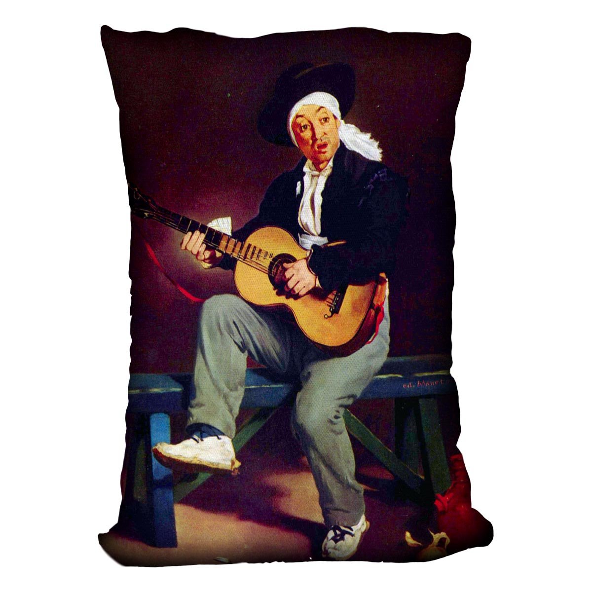 Spanish singer by Manet Throw Pillow