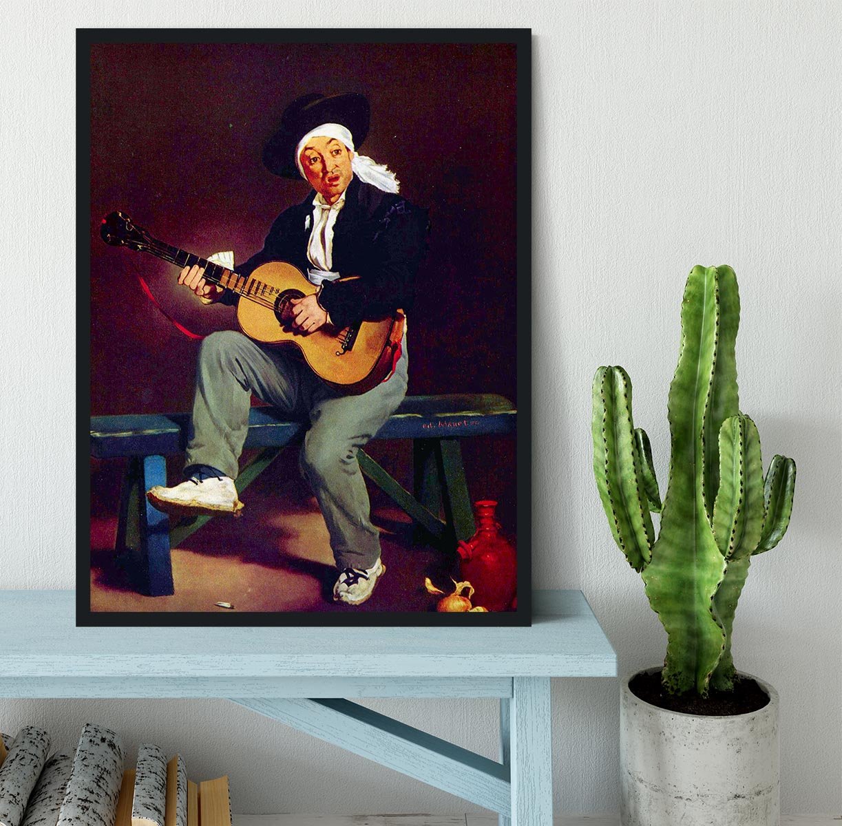 Spanish singer by Manet Framed Print - Canvas Art Rocks - 2