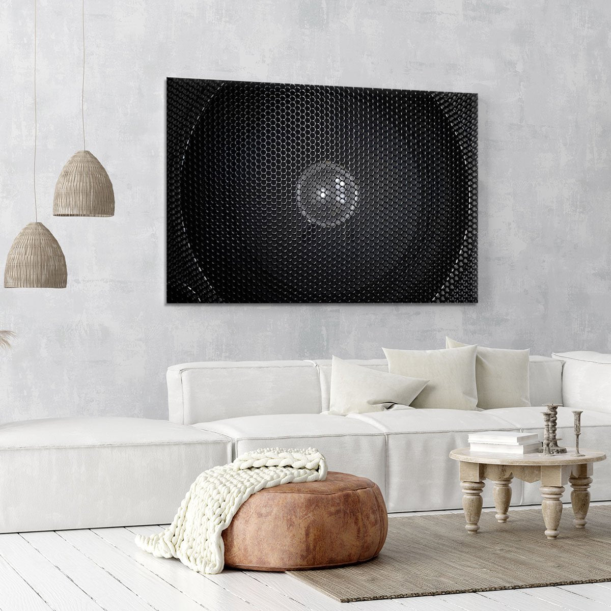 Speaker grill Canvas Print or Poster
