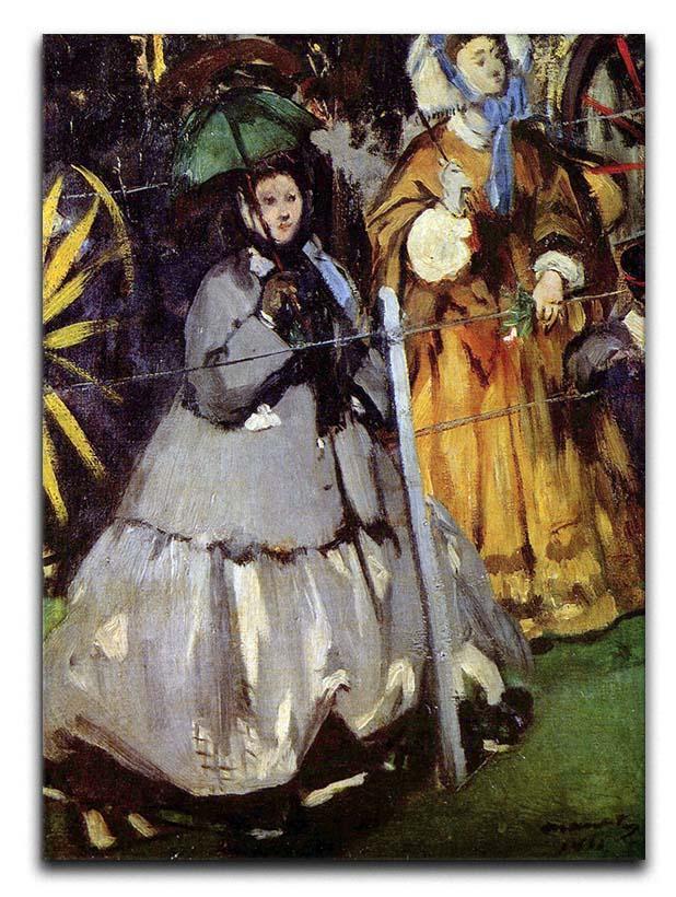 Spectators at the races by Manet Canvas Print or Poster  - Canvas Art Rocks - 1