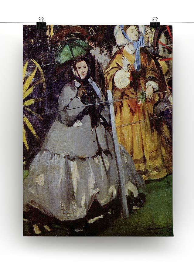 Spectators at the races by Manet Canvas Print or Poster - Canvas Art Rocks - 2
