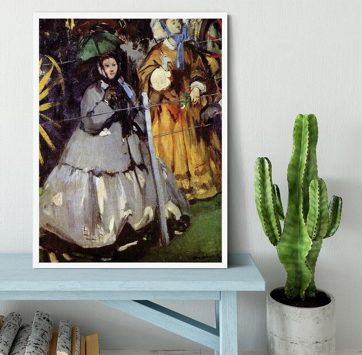 Spectators at the races by Manet Framed Print - Canvas Art Rocks -6