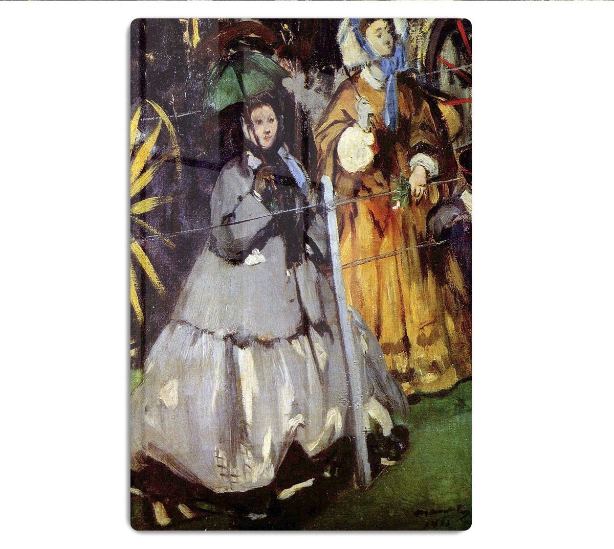 Spectators at the races by Manet HD Metal Print