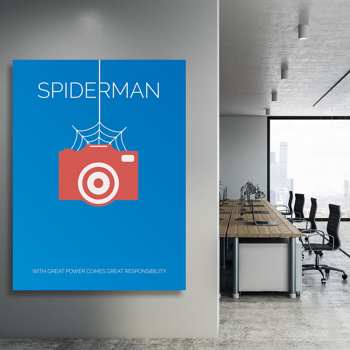 Spiderman Minimal Movie Canvas Print or Poster