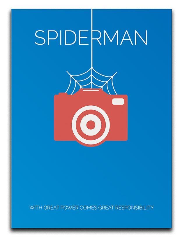 Spiderman Minimal Movie Canvas Print or Poster  - Canvas Art Rocks - 1