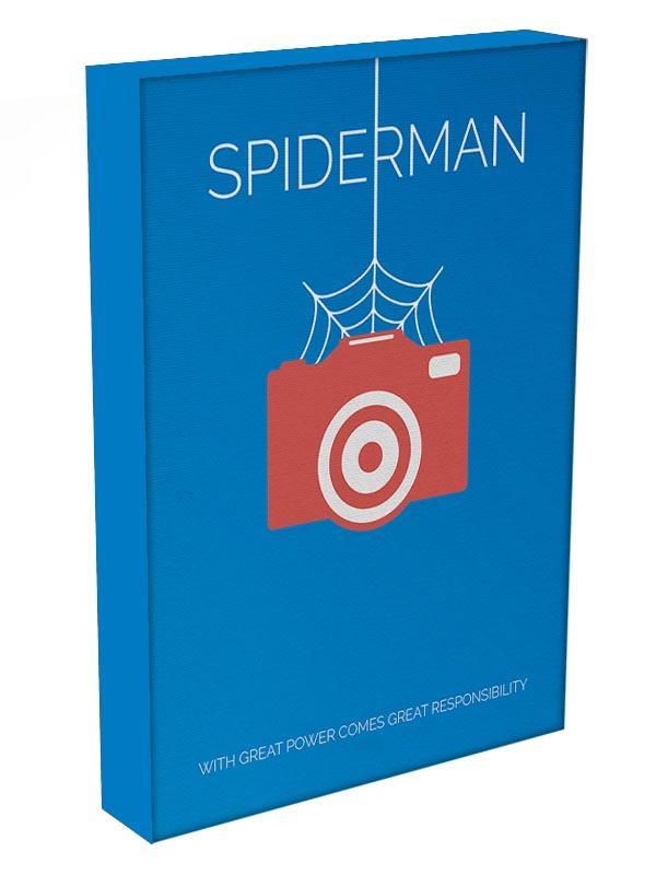 Spiderman Minimal Movie Canvas Print or Poster - Canvas Art Rocks - 3