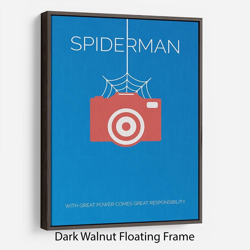 Spiderman Minimal Movie Floating Frame Canvas - Canvas Art Rocks - 5