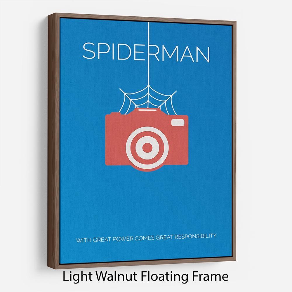 Spiderman Minimal Movie Floating Frame Canvas - Canvas Art Rocks - 7