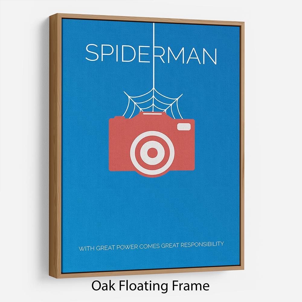 Spiderman Minimal Movie Floating Frame Canvas - Canvas Art Rocks - 9