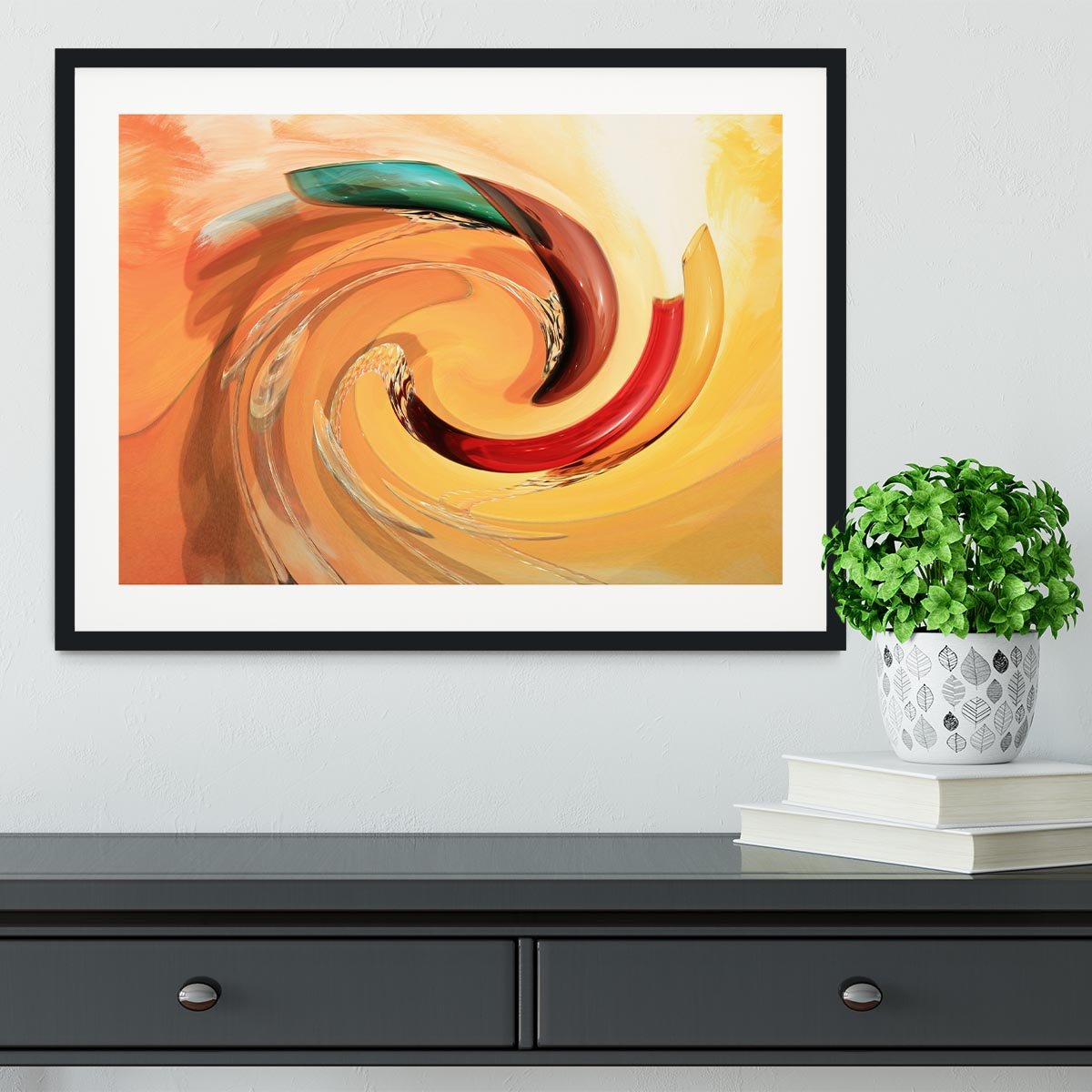 Spiral Framed Print - Canvas Art Rocks - 1