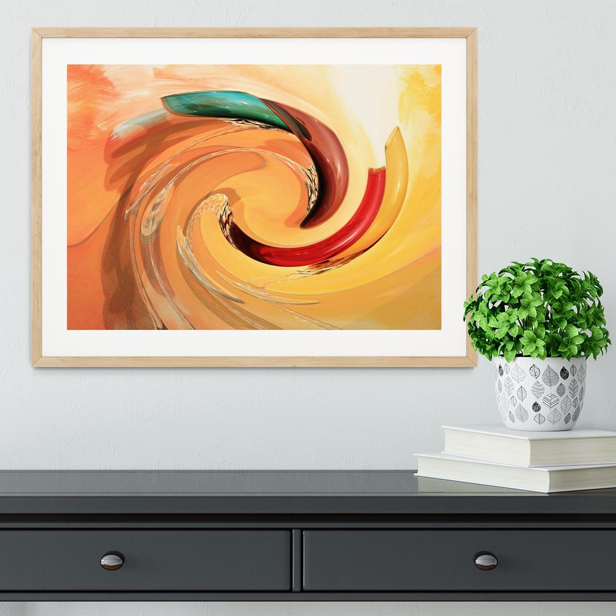Spiral Framed Print - Canvas Art Rocks - 3