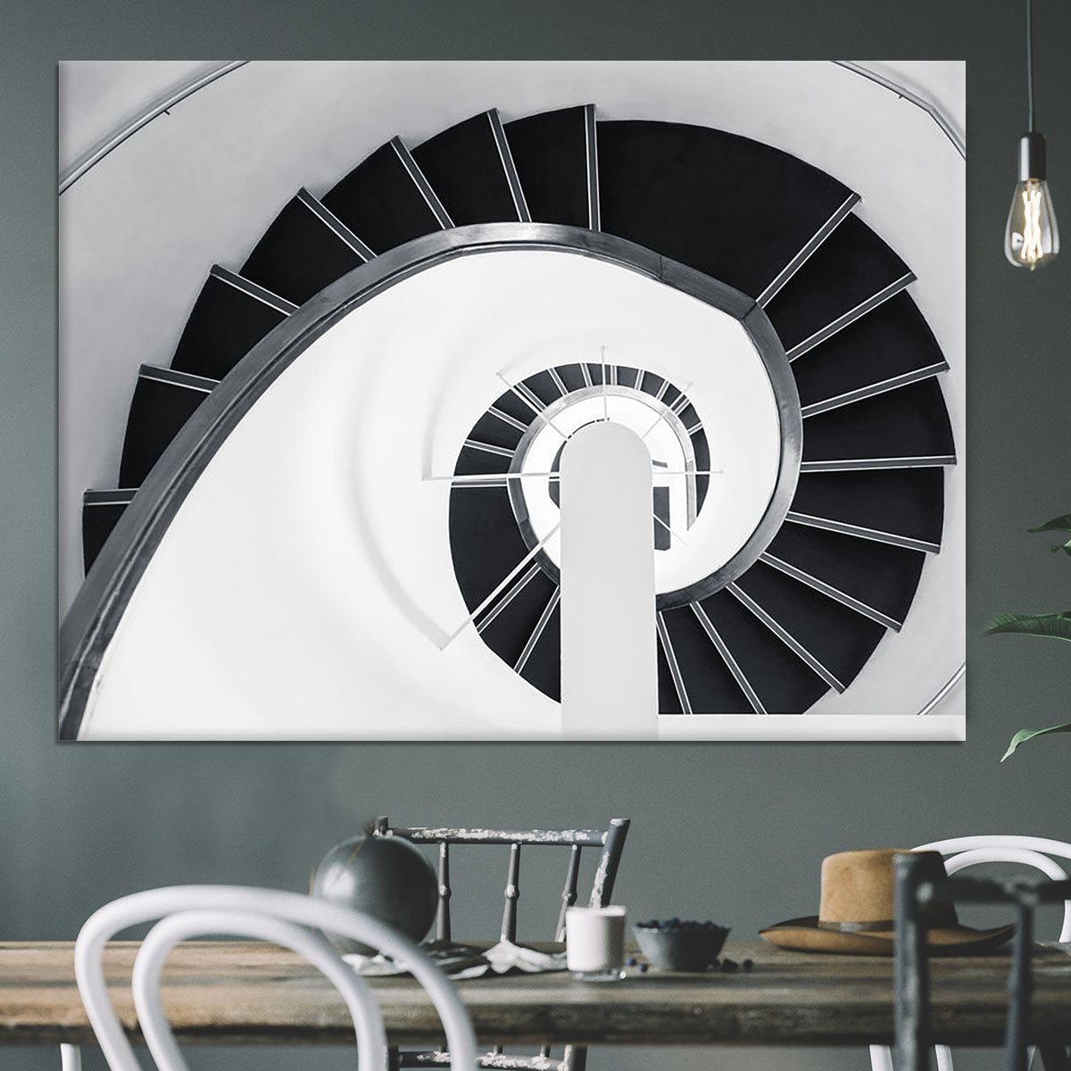 Spiral Staircase Canvas Print or Poster