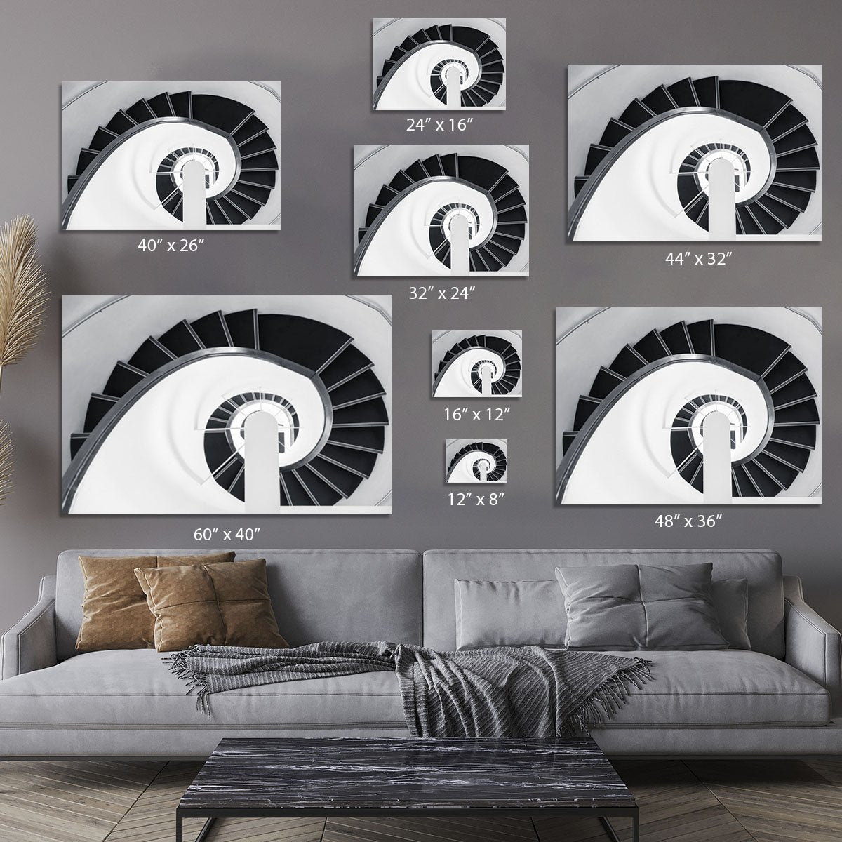 Spiral Staircase Canvas Print or Poster