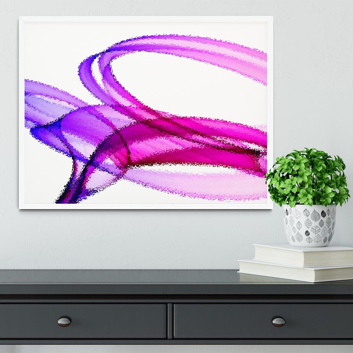 Splash of Colour Framed Print - Canvas Art Rocks -6