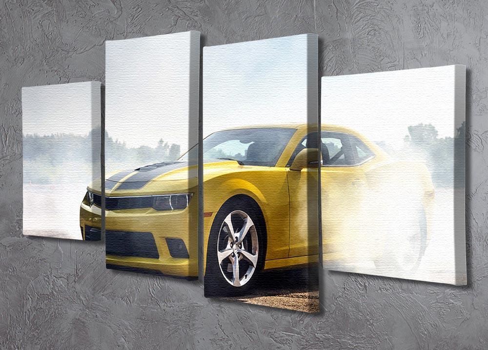 Sport Car Drifting 4 Split Panel Canvas  - Canvas Art Rocks - 2