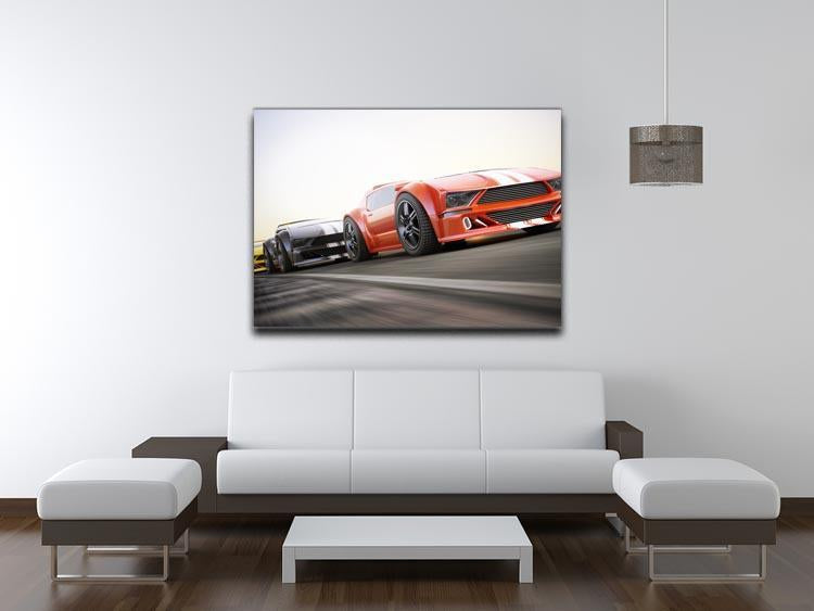 Sport Cars Racing Canvas Print or Poster - Canvas Art Rocks - 4
