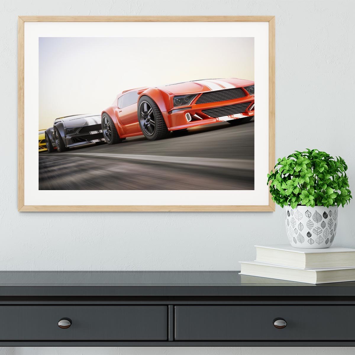Sport Cars Racing Framed Print - Canvas Art Rocks - 3
