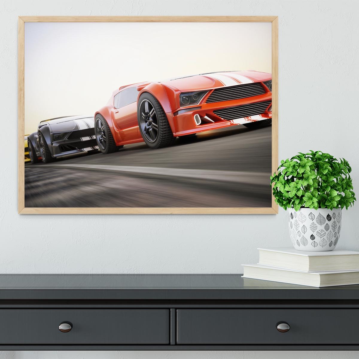 Sport Cars Racing Framed Print - Canvas Art Rocks - 4