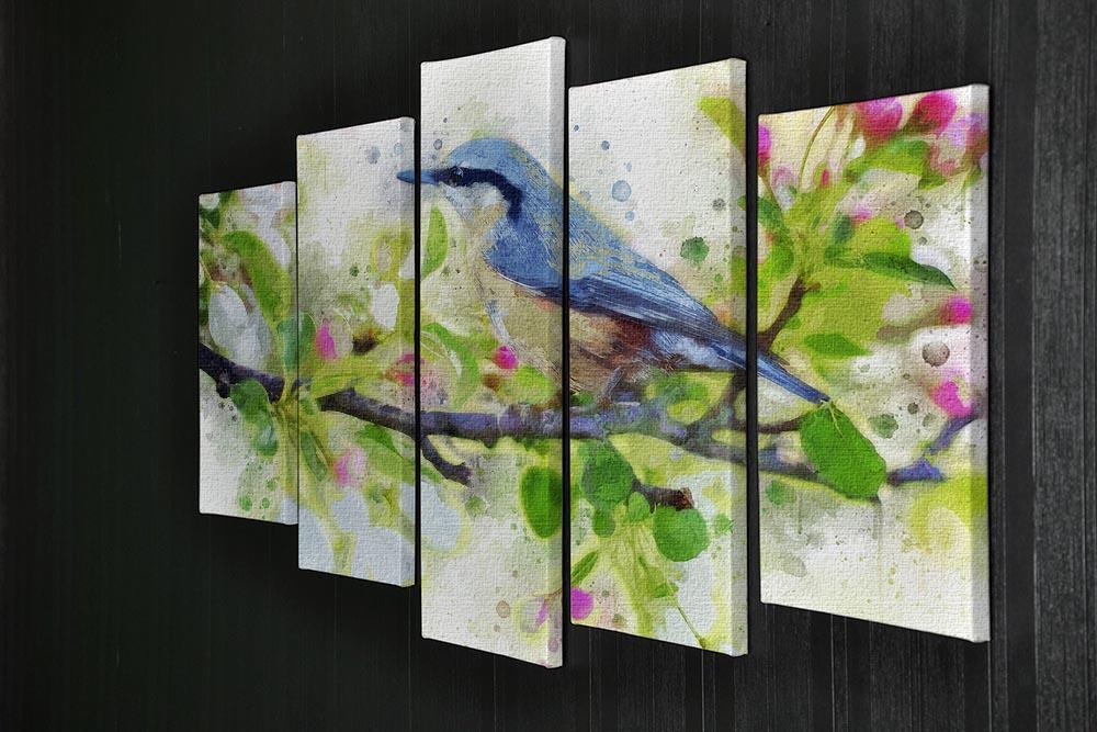 Spring Bird 5 Split Panel Canvas - Canvas Art Rocks - 2